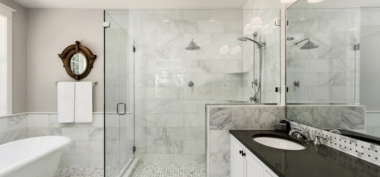bathroom shower door installation in Chino Hills