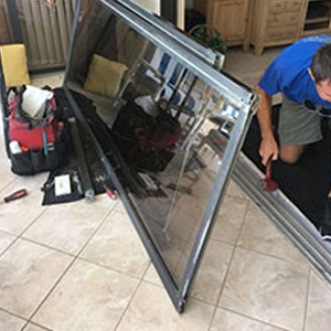 sliding glass door frame repair Chino Hills